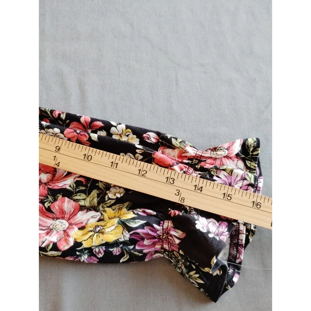 NWT 78 & Sunny Women Babydoll Floral Gypsy Sailwind V Neck Ruffle Top M-MSRP$69 - Picture 11 of 12